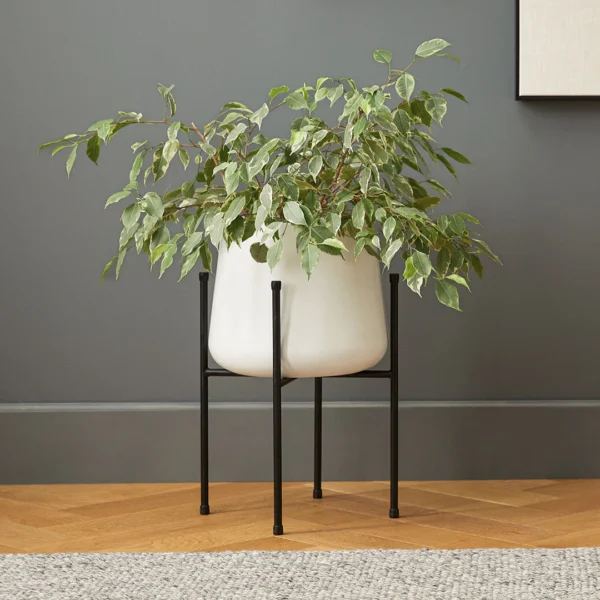 Tuva Indoor/Outdoor Narrow Planter Set – White